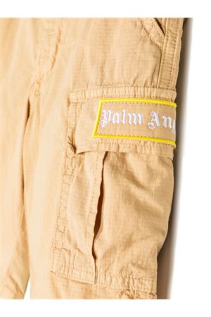 Cargo corti in misto cotone beige PALM ANGELS KIDS | PBCS001S23FAB0011701